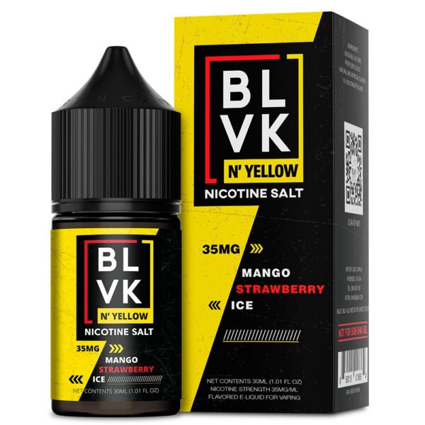 Blvk Nic Salt N' Yellow - Mango Strawberry Ice