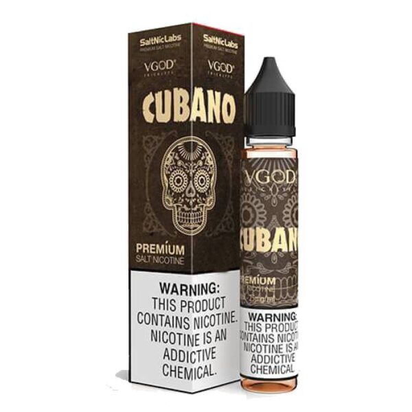 Nic Salt VGOD Cubano 30ml - SaltNic - 25mg e 50mg