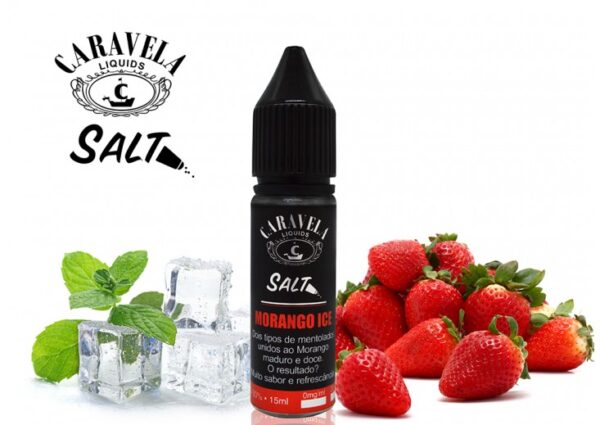 Nic Salt Caravela Morango Ice 50mg - 15ml