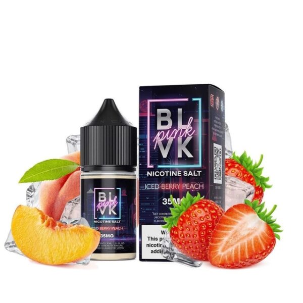 Blvk Nic Salt Iced Berry Peach 30ml